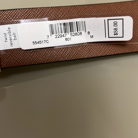 MICHAEL KORS BELT REVERSIBLE TWIST ORCHID MK LOGO TO LUGGAGE MK GOLD BUCKLE - Picture 8 of 8